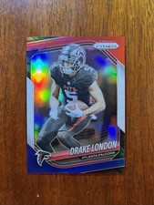 2025 Panini Prizm Red White & Blue - Drake London #198