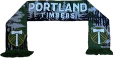 Portland Timbers FC Scarf Futbol Football Soccer Green Fringe Gift Idea