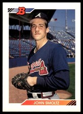 John Smoltz 1992 Bowman #347 Atlanta Braves MLB READ FREE SHIPPING AutographDen