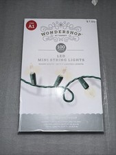 Wondershop 100ct LED Smooth Mini Christmas String Lights Warm White w/Green Wire