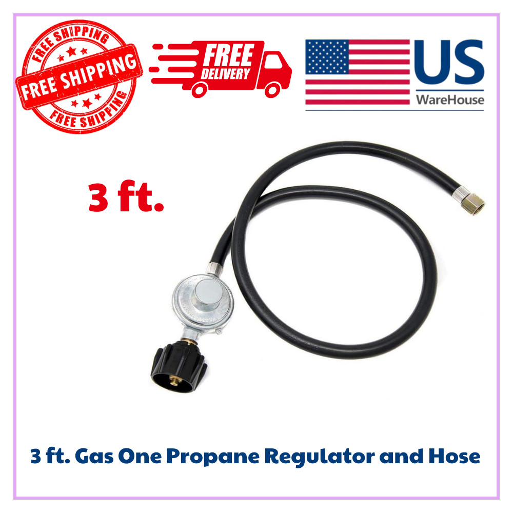 3 ft. Gas One Propane Regulator and Hose