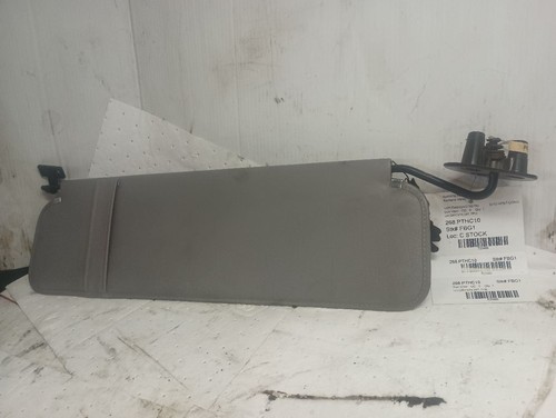 2010 Peterbilt 387 Left Driver Sun Visor Grey Vinyl (12144901