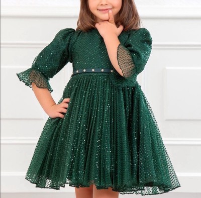 Girls Dress Tulle And Sequins ABEL & LULA size 4