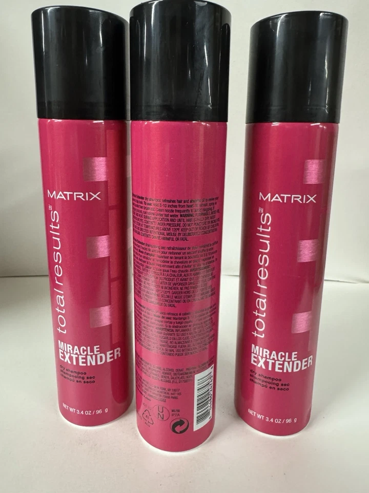 Pacote com 3 --- Matrix total results miracle extensor xampu seco 3,4 oz - Imagem 3 de 3
