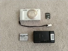 Olympus VR-340 White Digital Camera 16.0 MP Tested Works