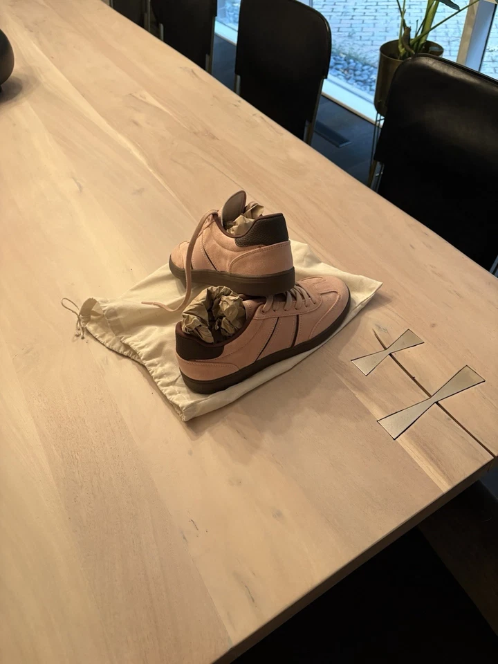 Zapatillas Mujer Zara Euro Talla 40 9.5 Nuevas Con Etiquetas Rosa Gamuza Como la Mía, Nunca Usadas Foto 3 de 4