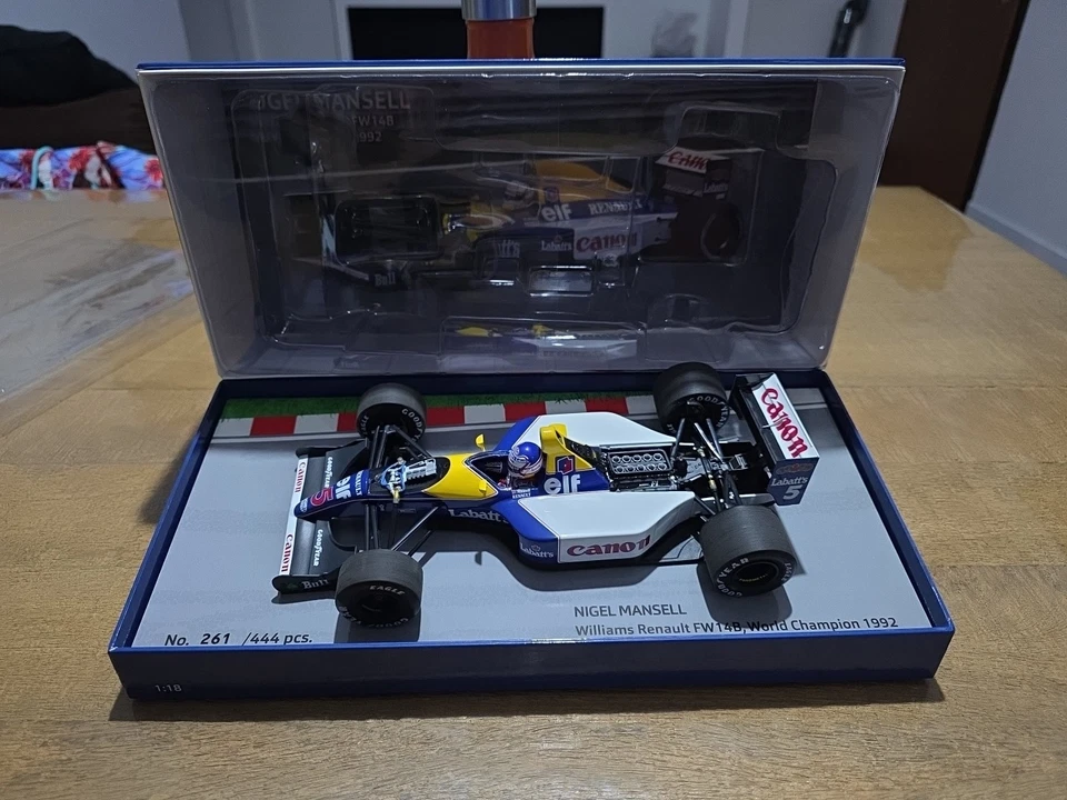 Minichamps Nigel Mansell Williams FW14B #5 F1 1992 1:18 Limited 261 Of 444 - Immagine 2 di 4