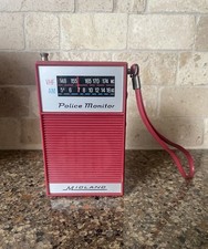 Vintage 1970's MIDLAND transistor AM/VHF portable POLICE MONITOR radio WORKS 
