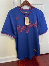 NWT #12 FRANCISCO LINDOR  Blue NEW YORK METS Stitched Baseball Jersey Size M