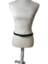 Women's Talbots Black Patent Bow Belt One Size