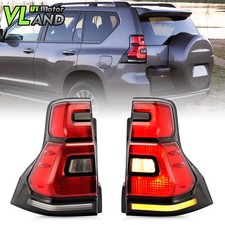 Vland Full Led Red Tail Lights For Toyota Land Cruiser Prado 2010-17 Sequential