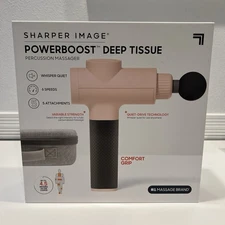 Sharper Image Powerboost Deep Tissue Percussion Massager PINK