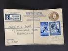 E GB 1948 £1.00 + 2½d SILVER WEDDING FDC ABERDEEN REGISTERED LETTER FRONT ONLY