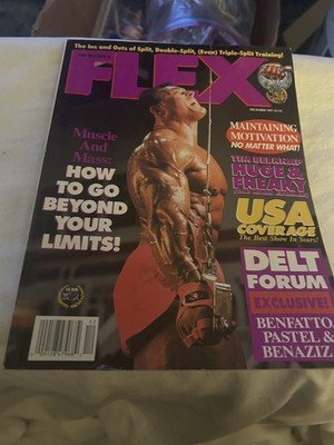 Joe Weider's Flex Magazine December 1991 Bodybuilder Tim Belknap No Label