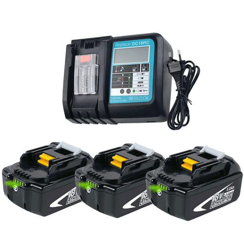 für Makita BL1850B Ersatzakkus 18V 5Ah 5000mAh LXT BL1860B BL1830 Ladegerät - Bild 25 von 27