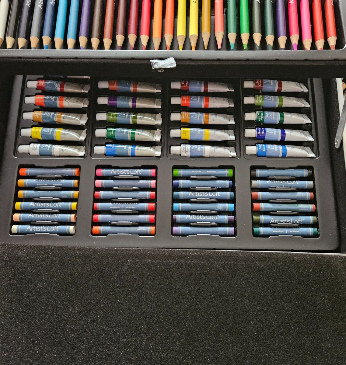 artist's loft 126 PIECE ALL MEDIA ART SET WITH DELUXE METAL CASE