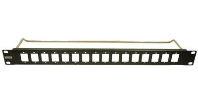 16 Door 1U Thin Panel with Bar Cable, 4-40 Holes - CP30160