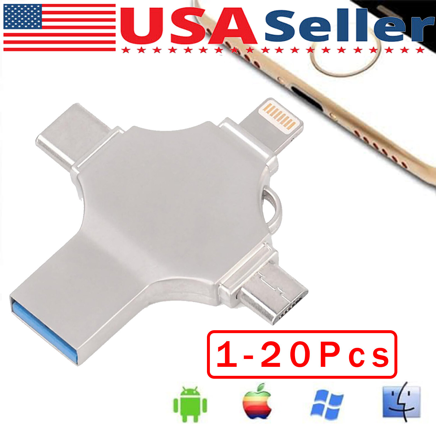 USB 3.0 Flash Drive 128GB Type C Memory Photo Stick for iPhone Android iPad Lot. Available Now for $10.33