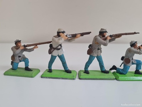 914 LOTE 6 SOLDADOS CONFEDERADOS BRITAINS SOLDIERS GUERRA SECESION SUDISTAS FIGU - Imagen 3 de 3