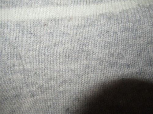 C & C California 100% 2-ply Cashmere Gray Striped Crew Neck Sweater XS - Picture 5 of 5