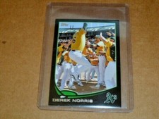 2013 Topps MINI BLACK Parallel Derek Norris Oakland A's #1/5 VERY RARE