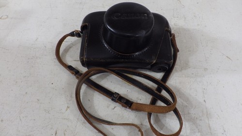 vintage canon canonet 35 mm film camera with leather case & strap parts / repair