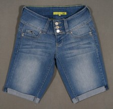 TJ10447 YMI JEANS YOUTH DENIM WOMENS JEAN SHORTS sz1