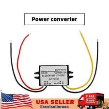 Waterproof DC-DC Converter 24V 36V 48V Step Down to 12V Power Supply Module 2A