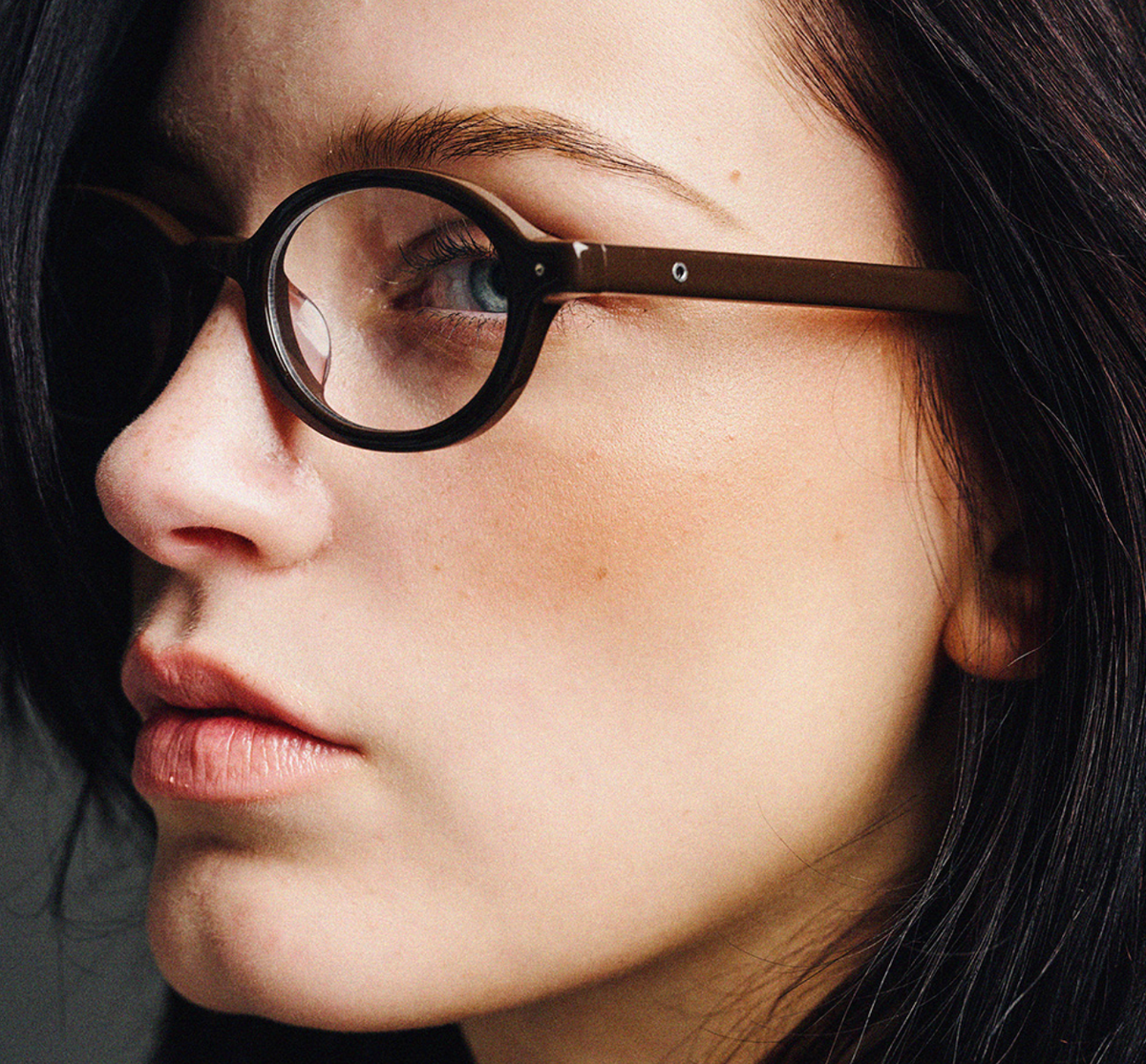 ●Mardi Mercredi● ROUND SUNGLASSES M.O-001_CHOCOLATE Mardi Mercredi ROUND SUNGLASSES M.O-001_CHOCOLATE / + Pearl