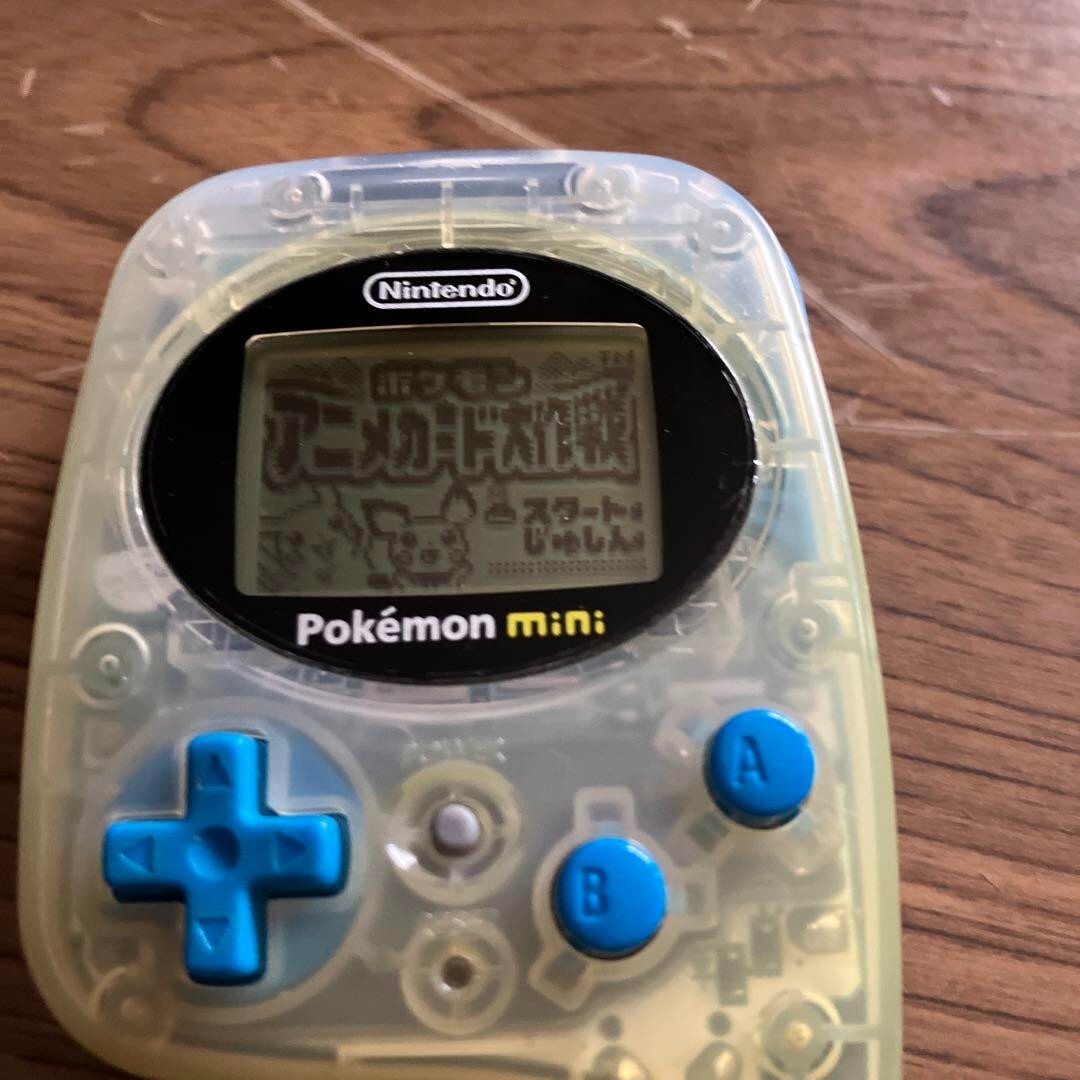 #952 Nintendo Pokémon mini クリアブルー Pokemon Mini (Whooper Blue) (J) Console and Manual Only Hi