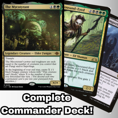 MTG Commander EDH Deck The Mycotyrant 100 Magic Cards Custom Deck Fungus  Golgari