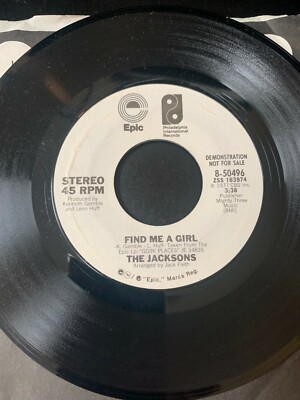 PROMO 45 Jacksons Find Me A Girl  EPIC NM
