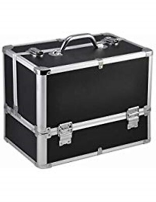BEAUTY BOX SCHWARZ VALENE VANITY MAKE-UP NAIL TECH CASE EXTRA LARGE