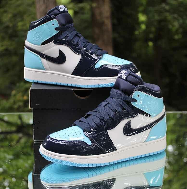 herwinnen Rally Eekhoorn Nike Air Jordan 1 Retro High OG UNC Patent Women's Size 7 Blue Chill  CD0461-401 884802896760 | eBay