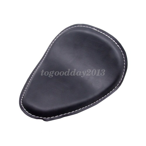3" Motorcycle Spring Solo Seat + Swivel Bracket For Harley Chopper Bobber Custom - Picture 6 of 9