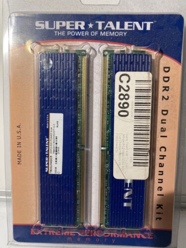 Supertalent T800UX4GC5 PC2-6400 4GB 2X2GB DDR2-800 CL5-5-5-15 240PIN Memory