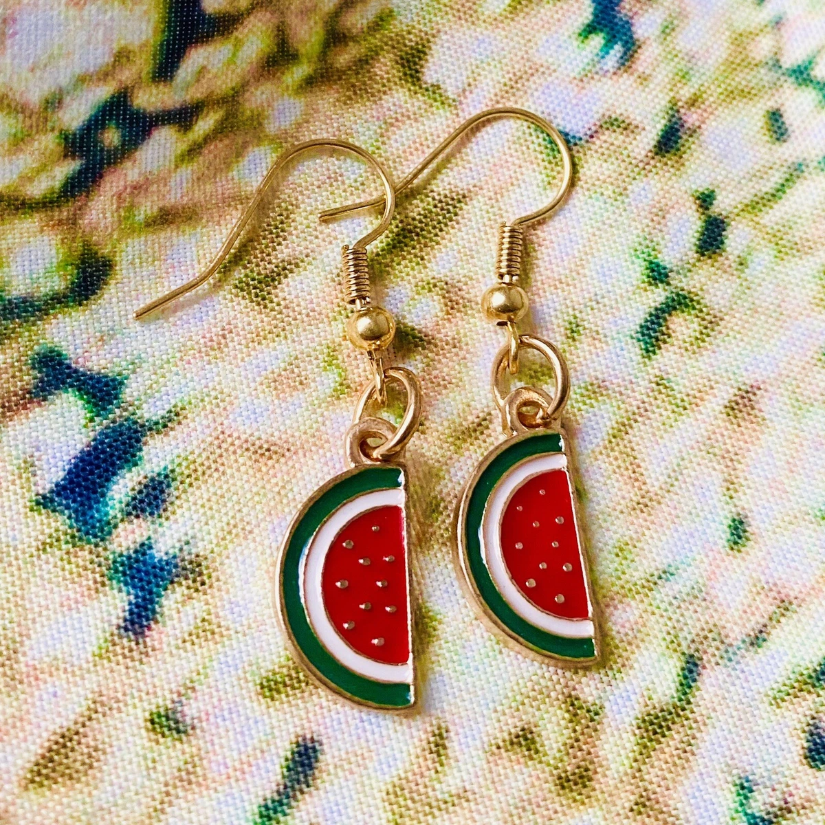 Watermelon earrings hotsell