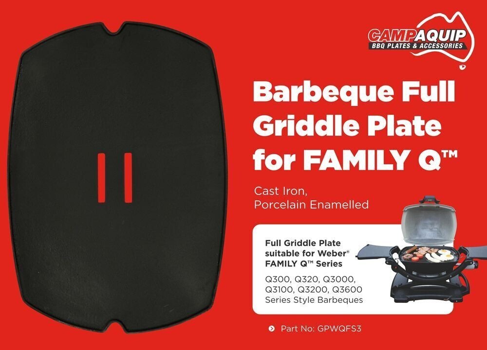 Barbeque Plate Griddle Plate Full size suit Weber Family Q - Main Image