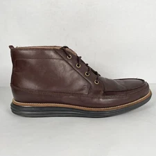 Cole Haan Grand OS Moc II Chukka Boots Mens Size 8.5 M Brown Leather Shoes