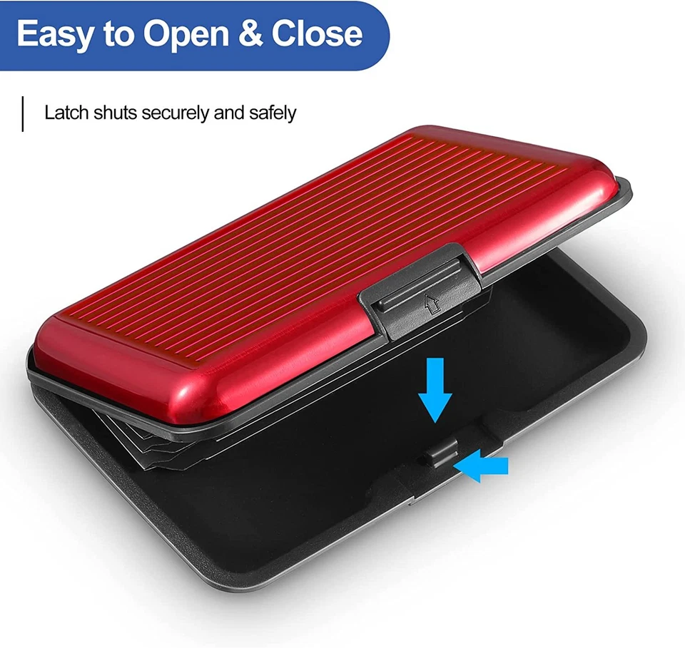 Men Women RFID Blocking Credit Card Holder Pocket Purse Case Security Wallet US - Image 3 of 4
