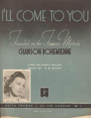 I'll Come To You(Sheet Music)Prowse & Co-UK-Good