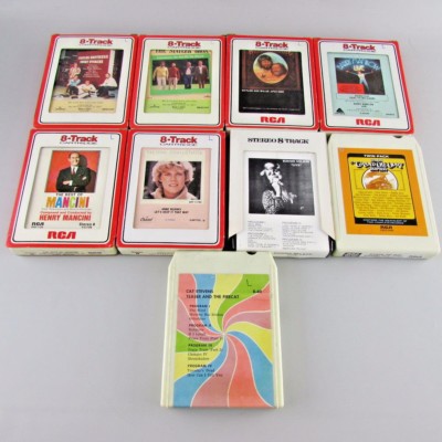 Lot of 9 8 TRACK TAPES COUNTRY  Music  see pics  SET A