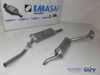 Imasaf Auspuff Set Mitteltopf +Endtopf für Alfa Alfetta GT 1.6 (116) 1976-1982