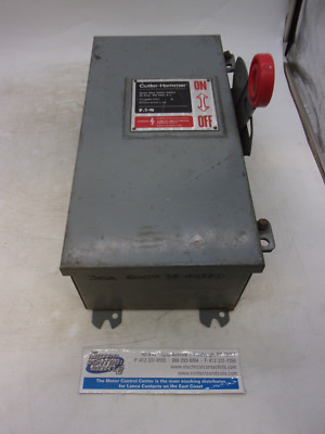 DH361FDK-CUTLER-HAMMER-SAFETY SWITCH,3P,FUSIBLE, 30A,600V,NEMA 12/3R DUST-TIGHT