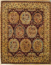 Bordeaux Area Rug 8x10 French Design Unusual New Agra Wool Hand-knotted Rug