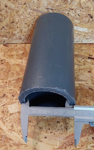 Kunststoffrohr Abstandshalter Abstandsrohr extrem stabil L: 20cm DU: 10cm S 12mm - Bild 3 von 5