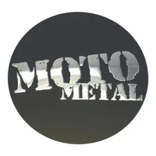 (1) Moto Metal 3-1/8" Matte Black Wheel Center Cap Emblem Logo Sticker 5.5/135