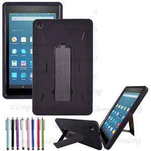 Funda Para Amazon Fire HD 8 (6ª, 7ª Y 8ª Gen: 2016, 2017, 2018) - Con Función Sueño/Despertar Y Soporte Plegable - Negra
