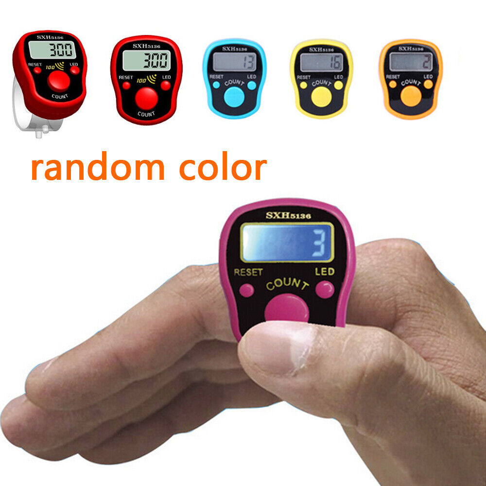 Handheld Portable 4 Digit Finger Clicker Sports Hand Tally Counter