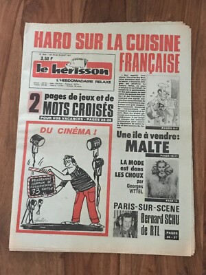 Journal le hérisson No. 1635 FROM 18 TO 24 AUGUST 1977